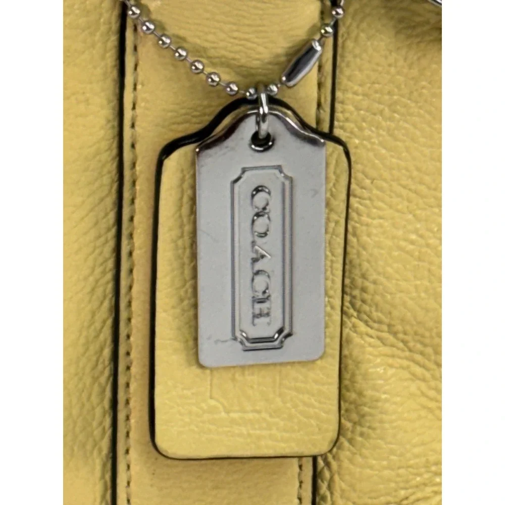 Coach Bleecker Mini Preston Satchel Leather Buttery Yellow